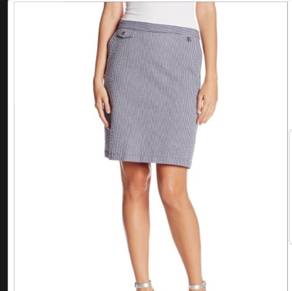 Anne klein seersucker skirt size 10
